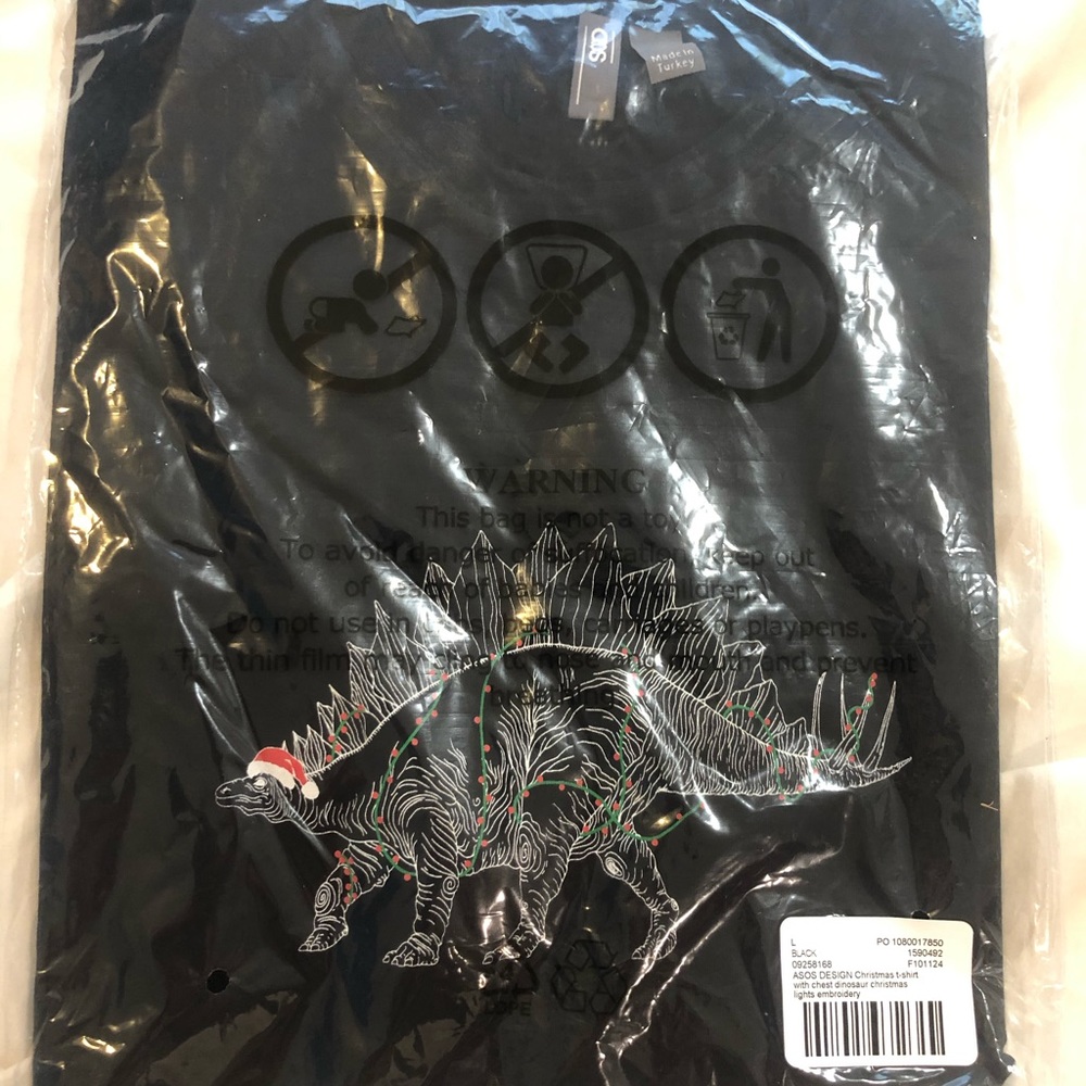 Christmas dinosaur tshirt